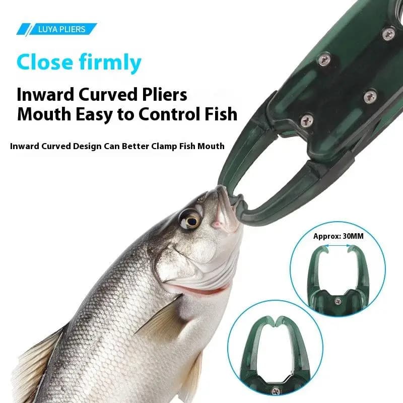 Accessoires pêche avec balance pince à lèvres poisson pince main grip crochet portable aluminium alliage