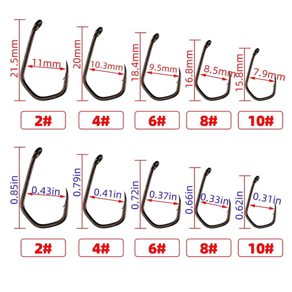 Hameçons carpe micro-barbés acier carbone PTFE 30 pièces Hirisi X919 accessoires pêche durable