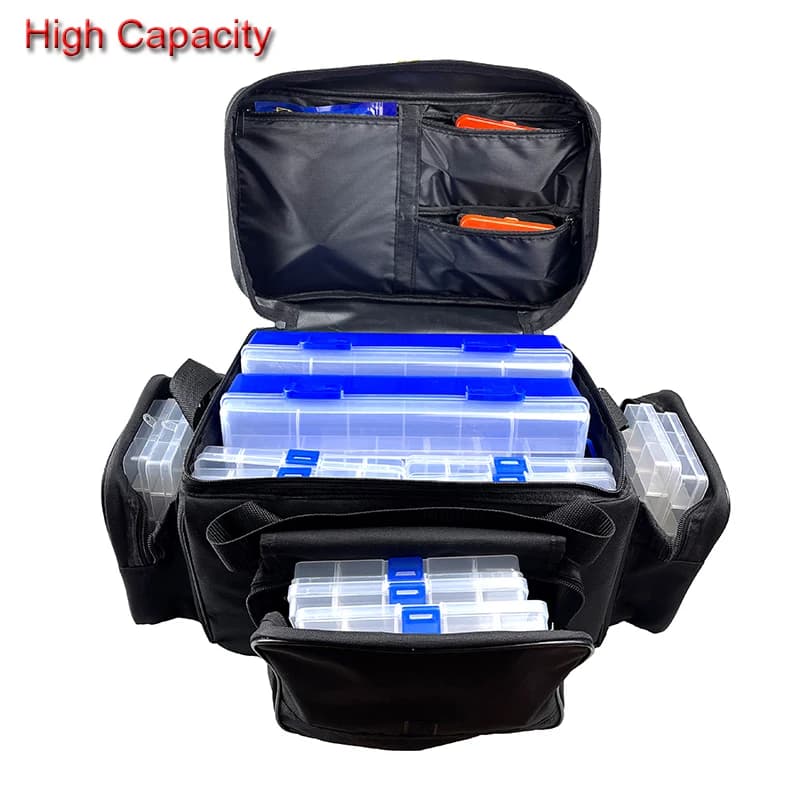 Sac pêche grande capacité étanche PJ198 - Sac ceinture leurres multifonction pour pêche carpe