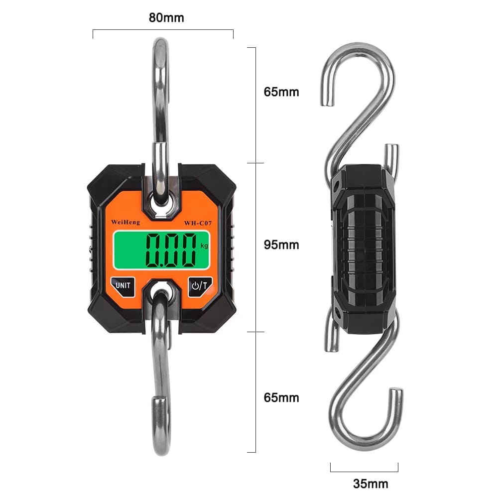 Balance électronique suspendue 100kg/50g LCD portable pour pêche - Outil multifonction précis