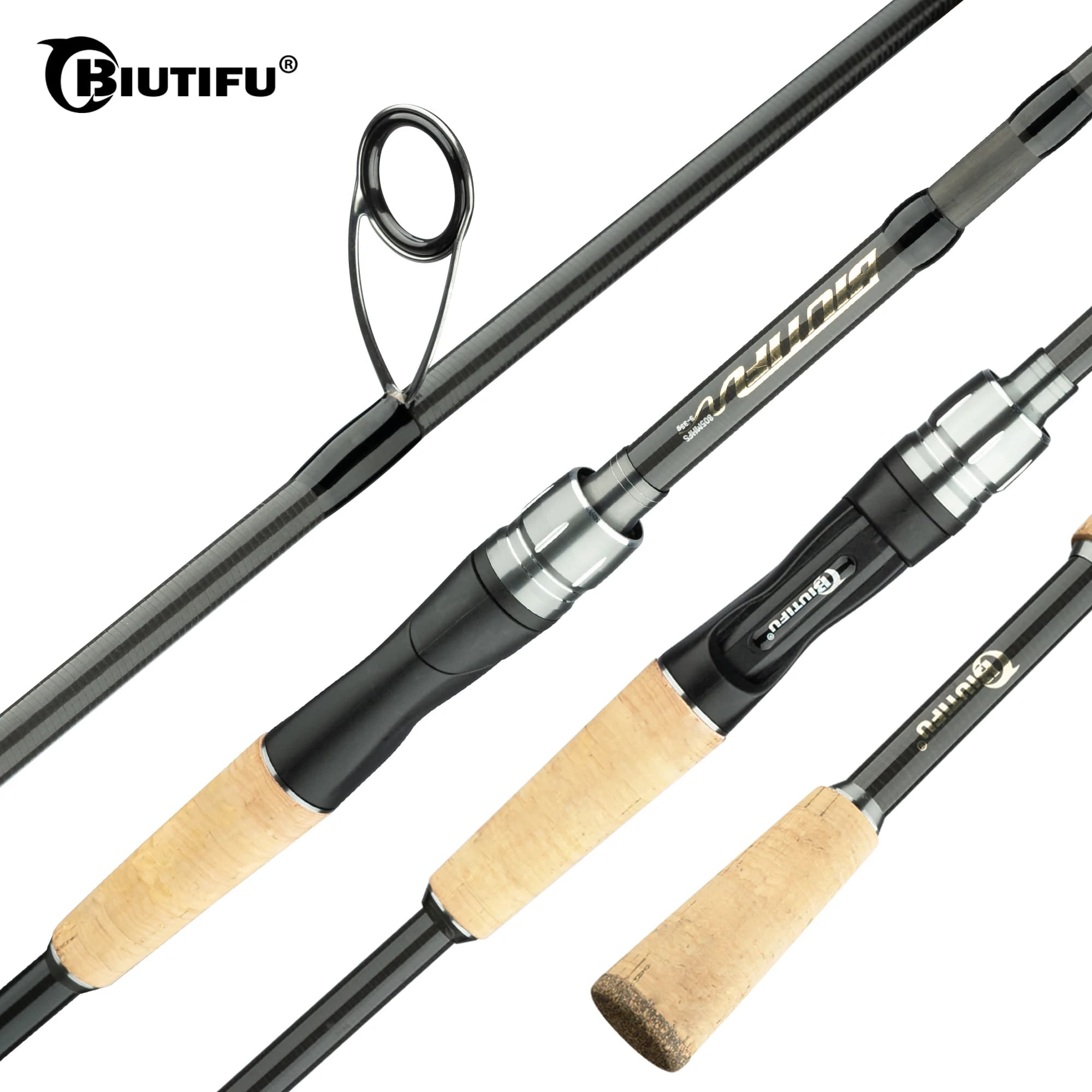 Canne spinning/casting carbone BIUTIFU 5-35g Fast - Ultralight pour truite et leurres légers