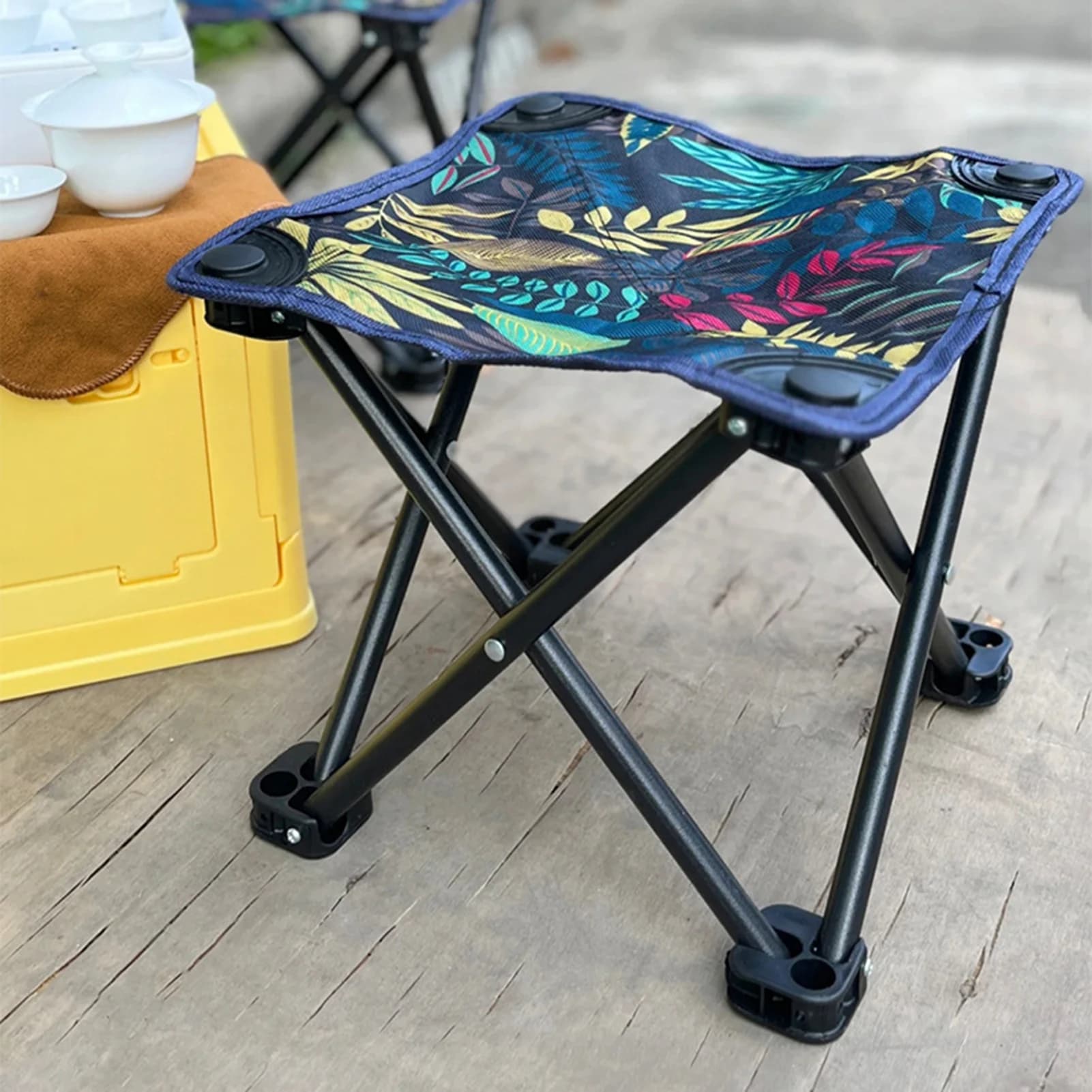 Mini fauteuil pliant pêche plage avec sac de transport pour adultes et enfants