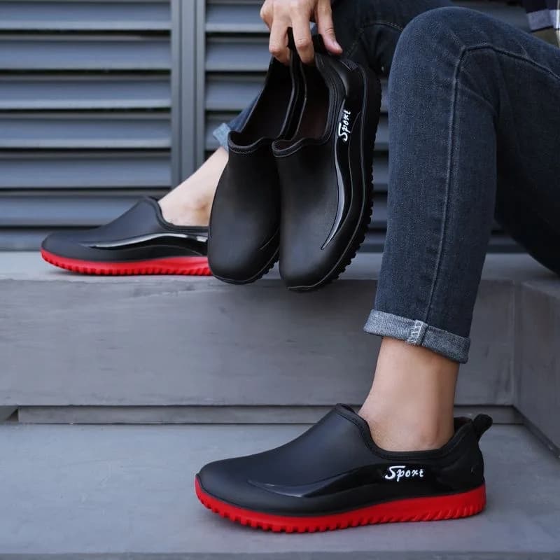 Bottes caoutchouc homme antidérapantes - Chaussures de travail et pêche imperméables