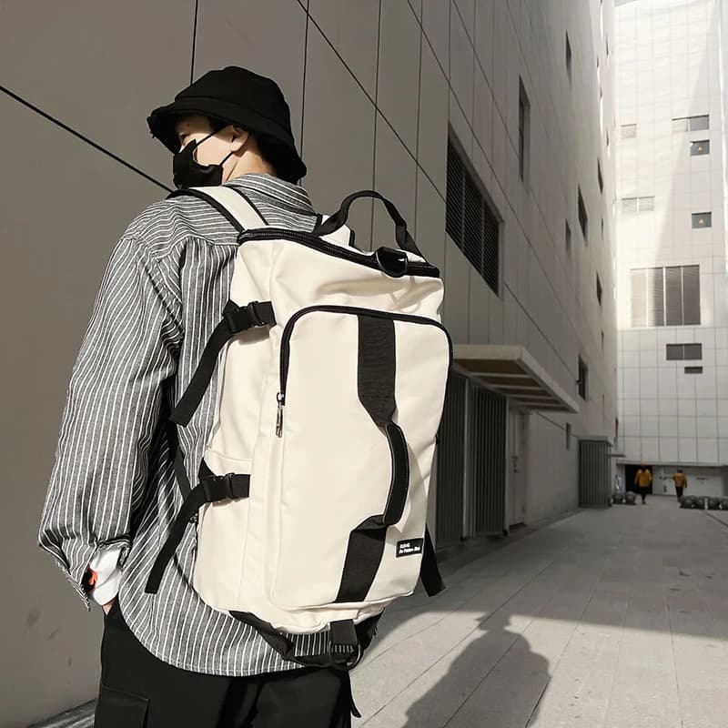 Grand sac de voyage étanche pour pêche homme - Duffle backpack sport multifonction pour expéditions extérieures