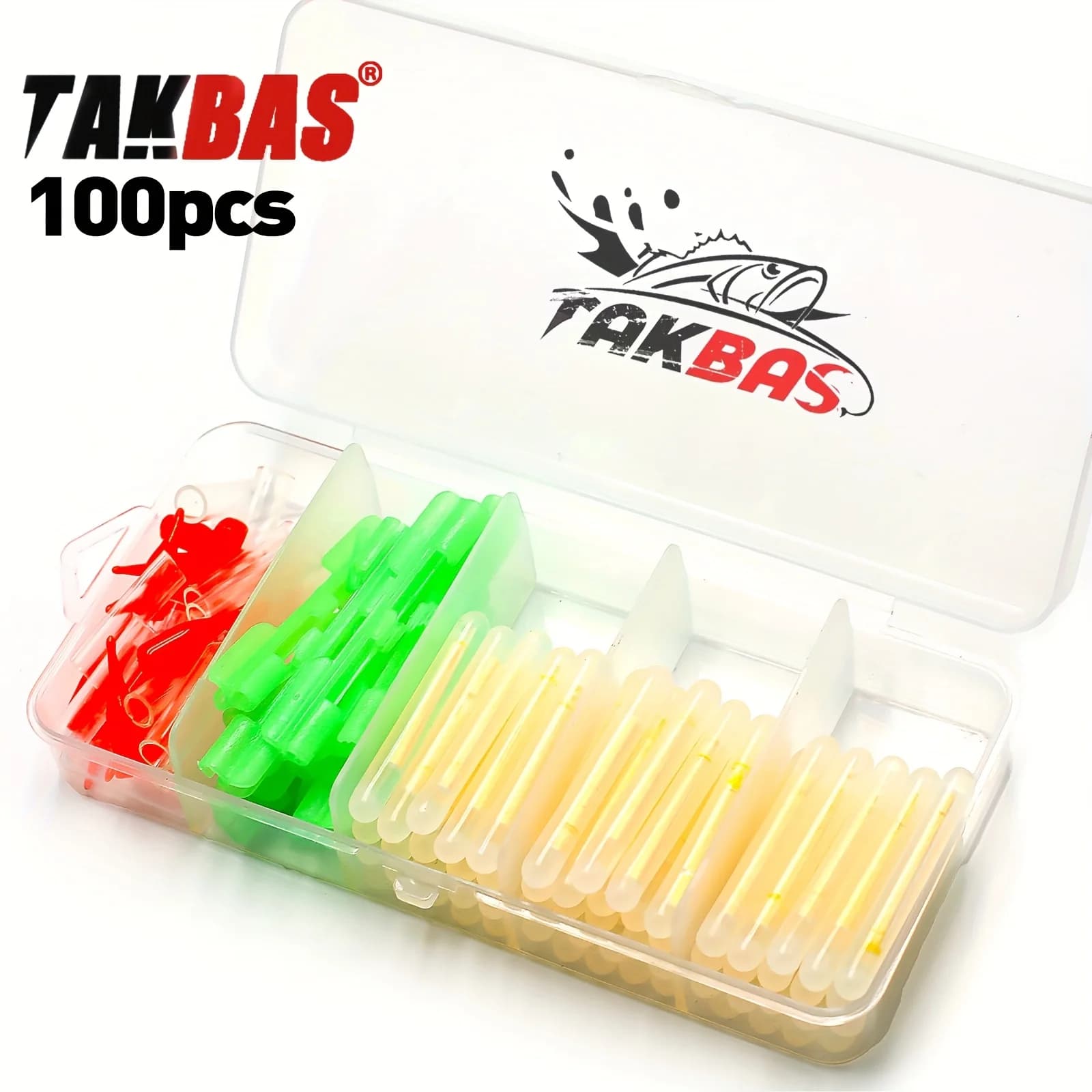 100 bâtons lumineux pêche nocturne indicateurs flotteurs lumière canne accessoires nuit