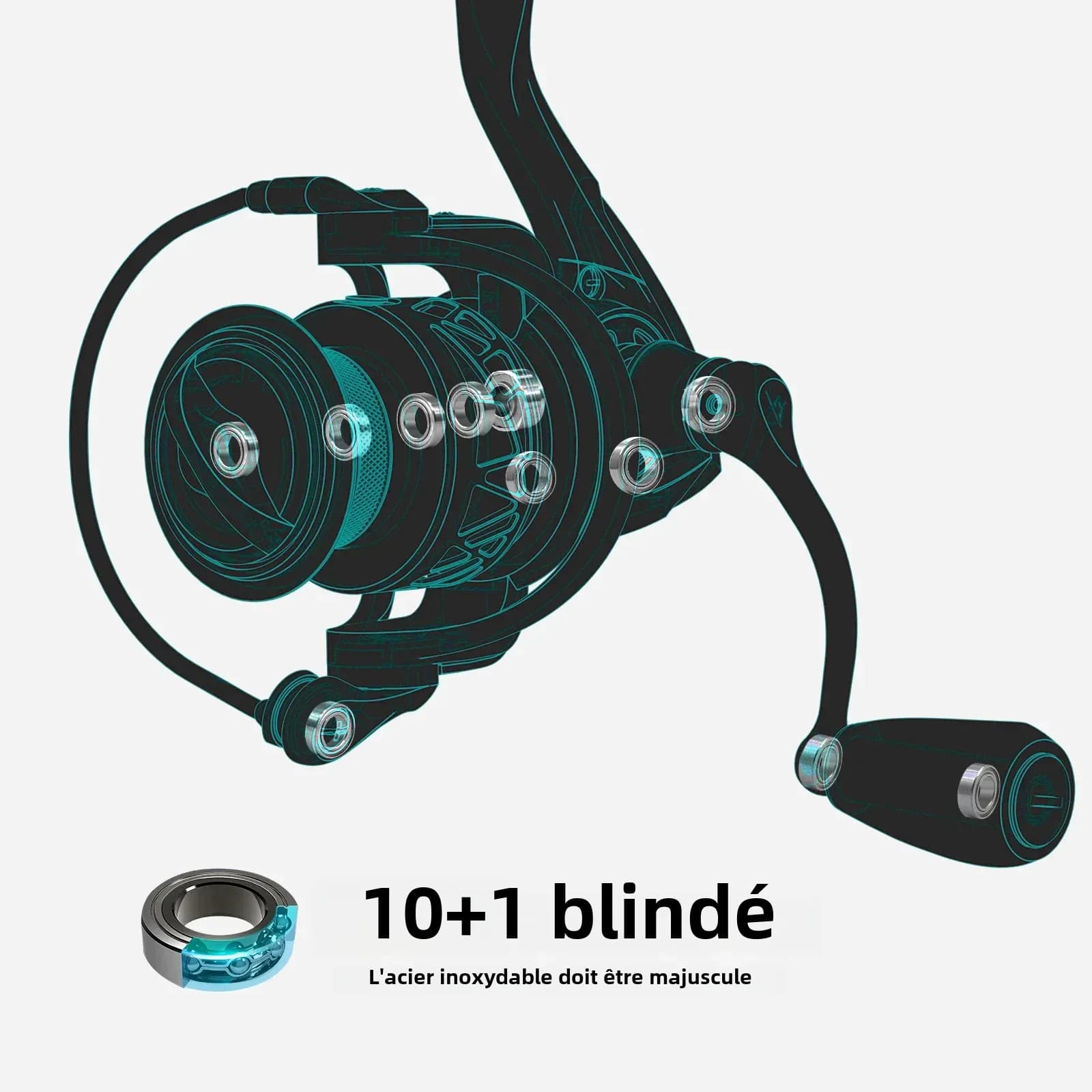 Moulinet spinning Piscifun Carbon X 145g ultra-léger 15kg drag pour truite et carnassiers en eau douce