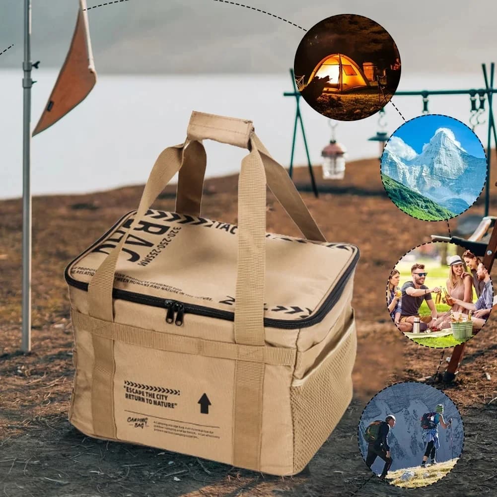 Sac de rangement tactique 30-42L pour matériel de pêche - Boîte isolante pliable étanche transport