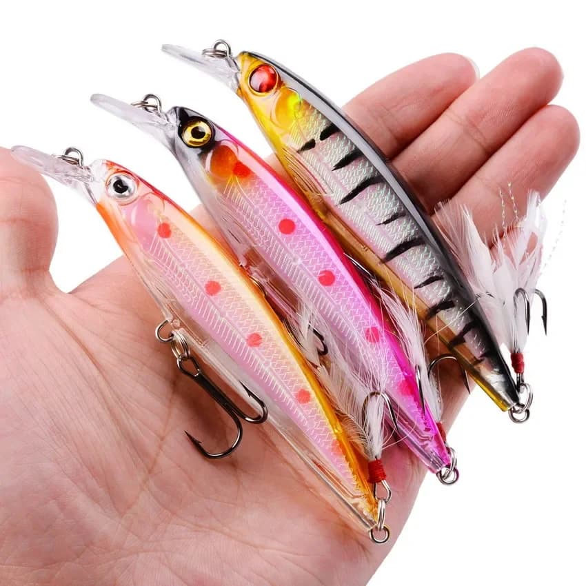 Leurre dur Laser Minnow 11cm 13g crankbait japonais pour pêche, wobblers et swimbait artificiel