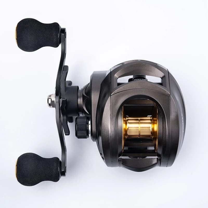 Moulinet baitcasting métal à roulement à billes - Rapport 7.2:1 haute vitesse et bobine aluminium anti-explosion