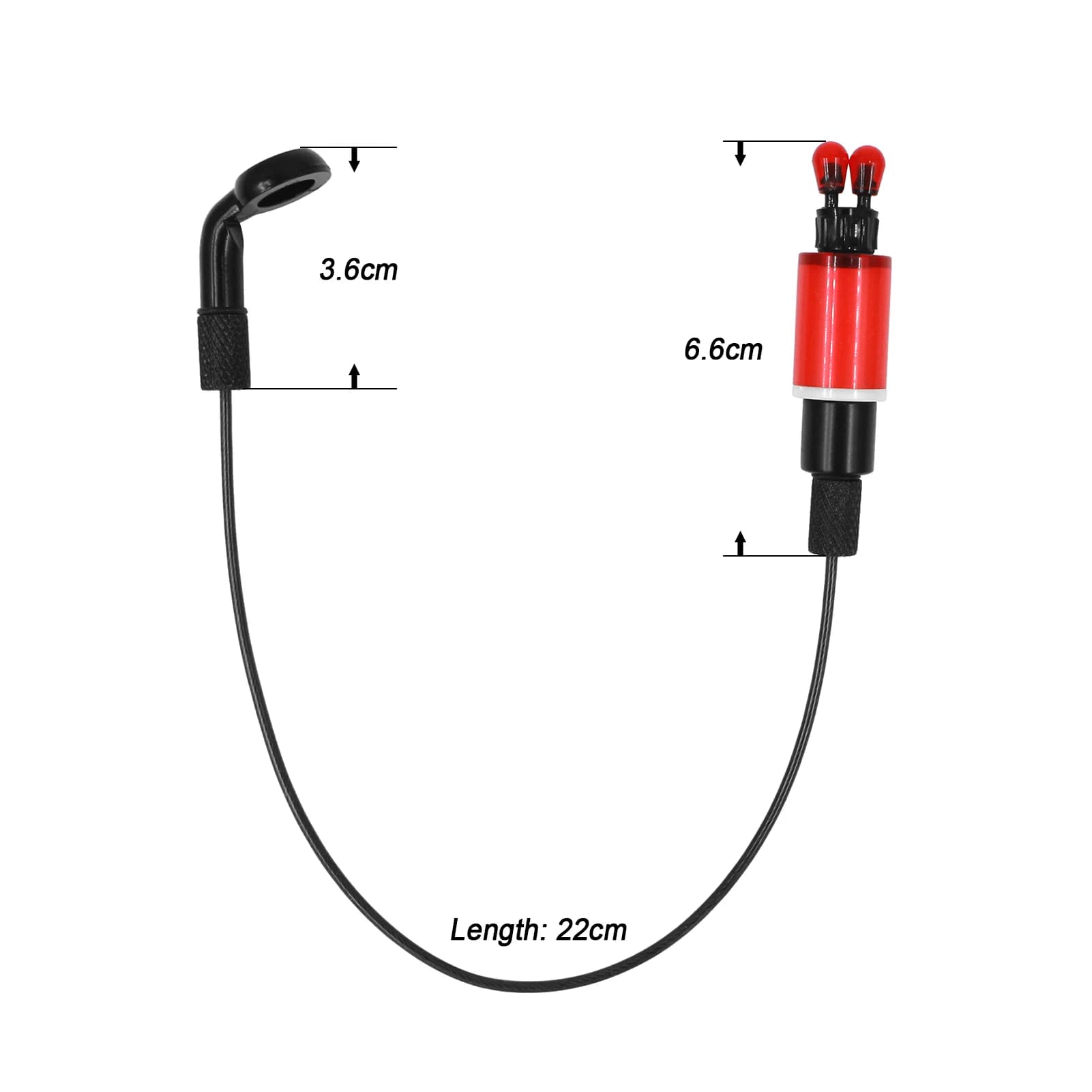 Bite Alarms Carp Fishing Hangers Bobbins Swingers Indicators avec Chaîne Acier 4 Couleurs pour Pêche à la Carpe