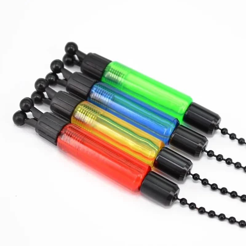 Set swinger acier aluminium 4 couleurs pour alarmes pêche carpe - Indicateur de touche avec chaîne