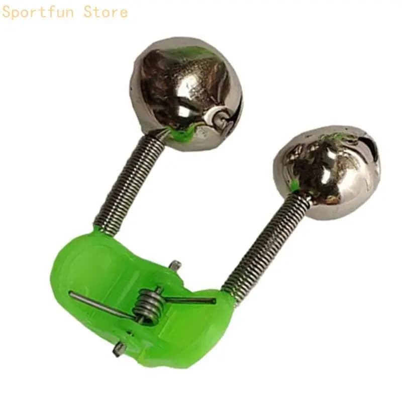 100 pièces cloches d'alarme double pour canne à pêche avec clips X7JD - lot économique