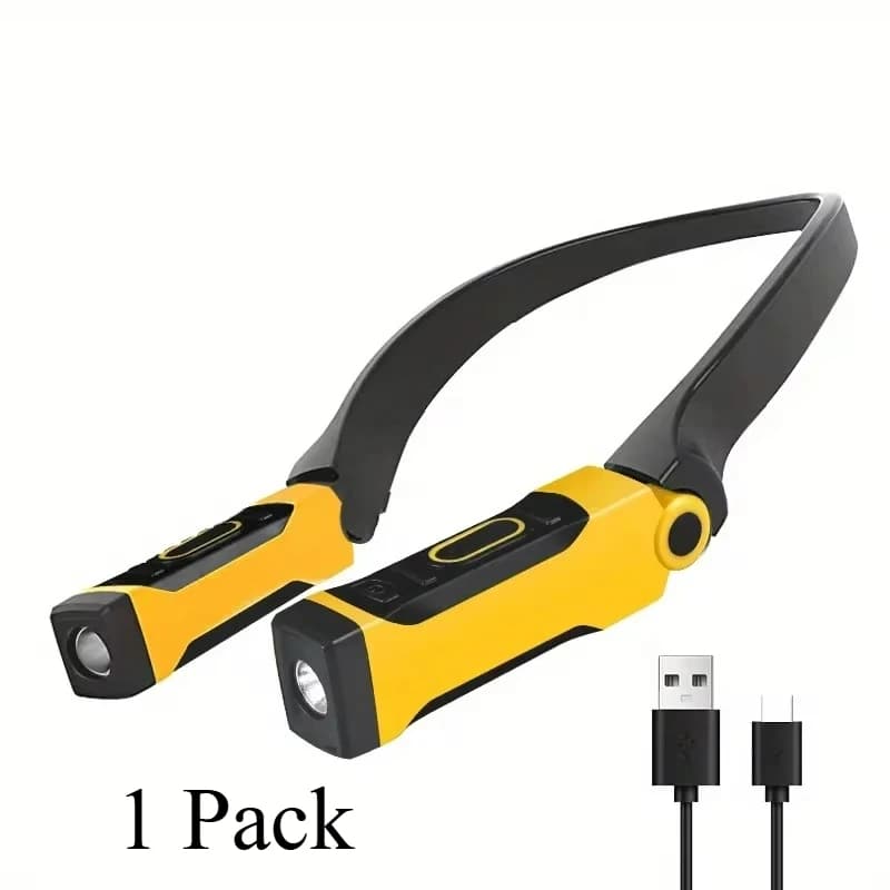 2 lampes de lecture LED rechargeables pour cou avec 2 niveaux luminosité tricot réparation pêche