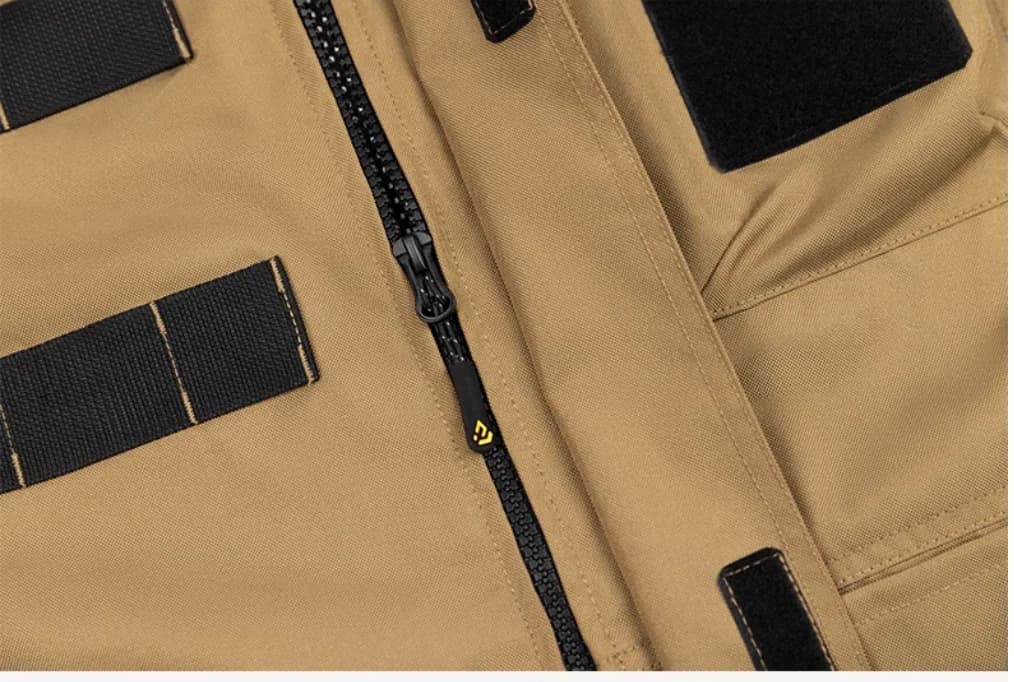 Veste de travail cargo pêche avec multiples poches pour outils, veste technique extérieur pêcheur