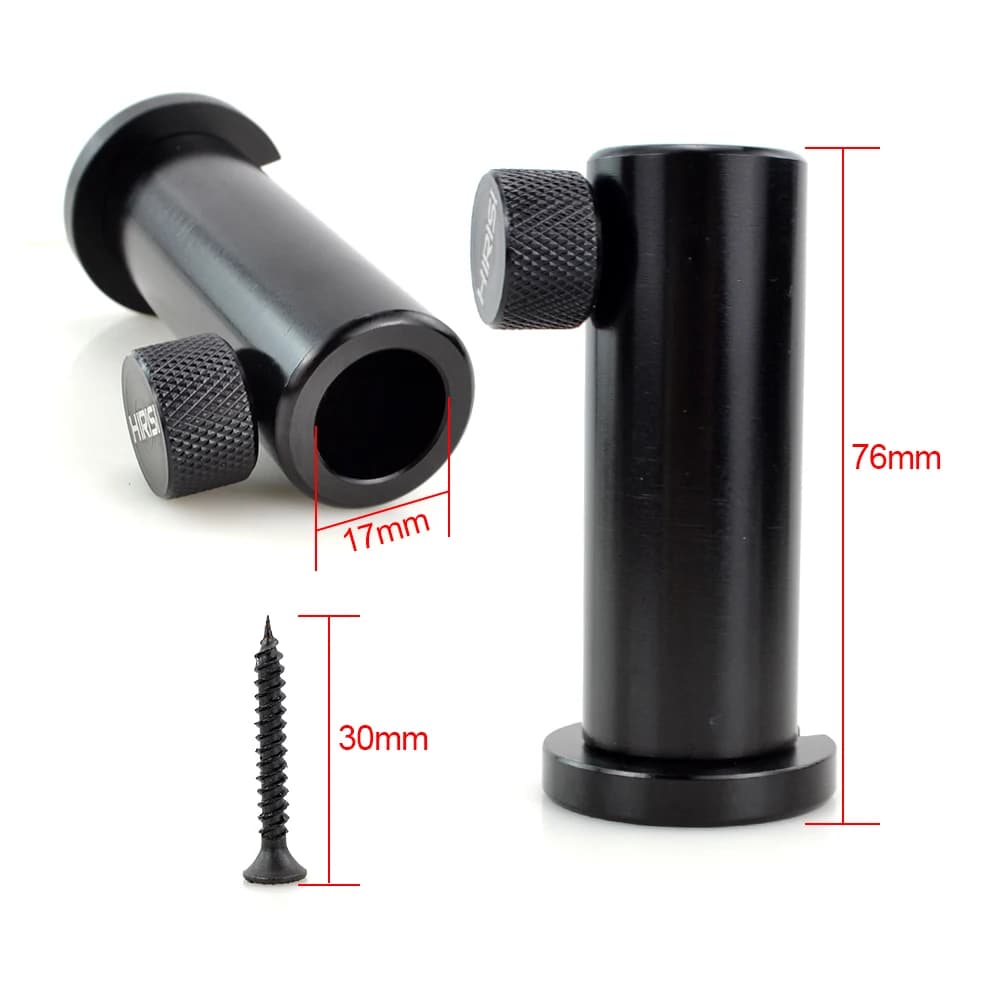 Support de canne en aluminium pour pêche à la carpe - Porte-canne réglable avec vis pour plateforme