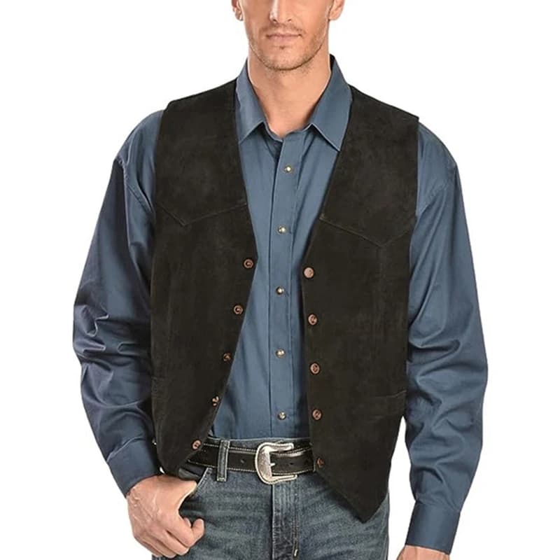 Veste gilet sans manches pour homme vintage, coupe cintrée et ourbe bas pour pêche en extérieur
