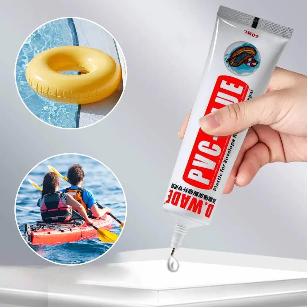 Colle PVC 60ml réparation bateau gonflable - SUP paddle board kayak tube réparation durable étanche