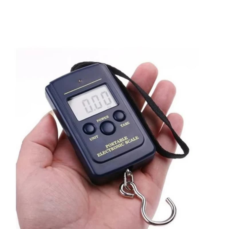 Balance électronique 40kg sans rétroéclairage - Pêche, bagages, cuisine avec sacs à bulles inclus