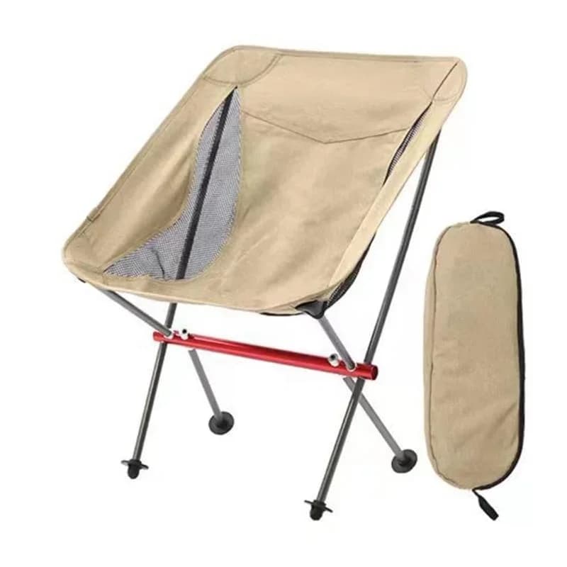 Chaise camping pliante cadre aluminium complet portable randonnée pêche trekking sac transport