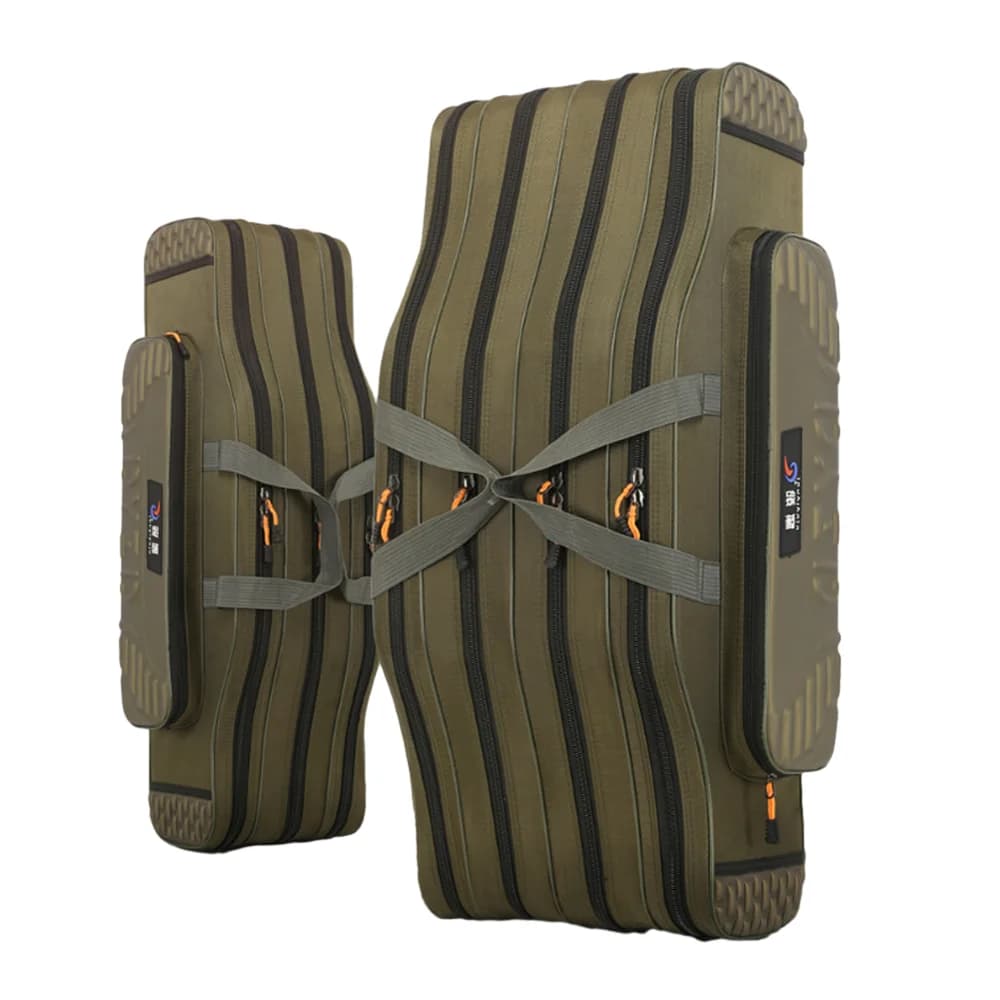 Sac de pêche léger et étanche 2-4 couches 130 cm pour canne, leurres et moulinets - Boîte de rangement