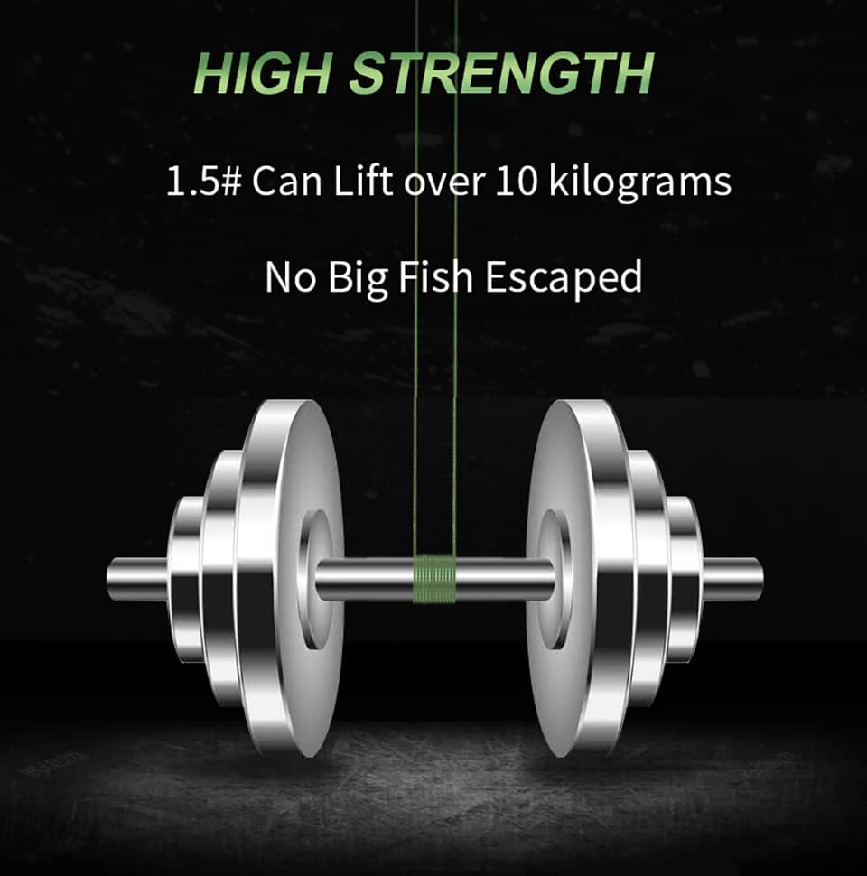 SOLOKING Ligne de Pêche Tressée Multifilament 10LB à 80LB Super Résistante pour Truite et Leurres