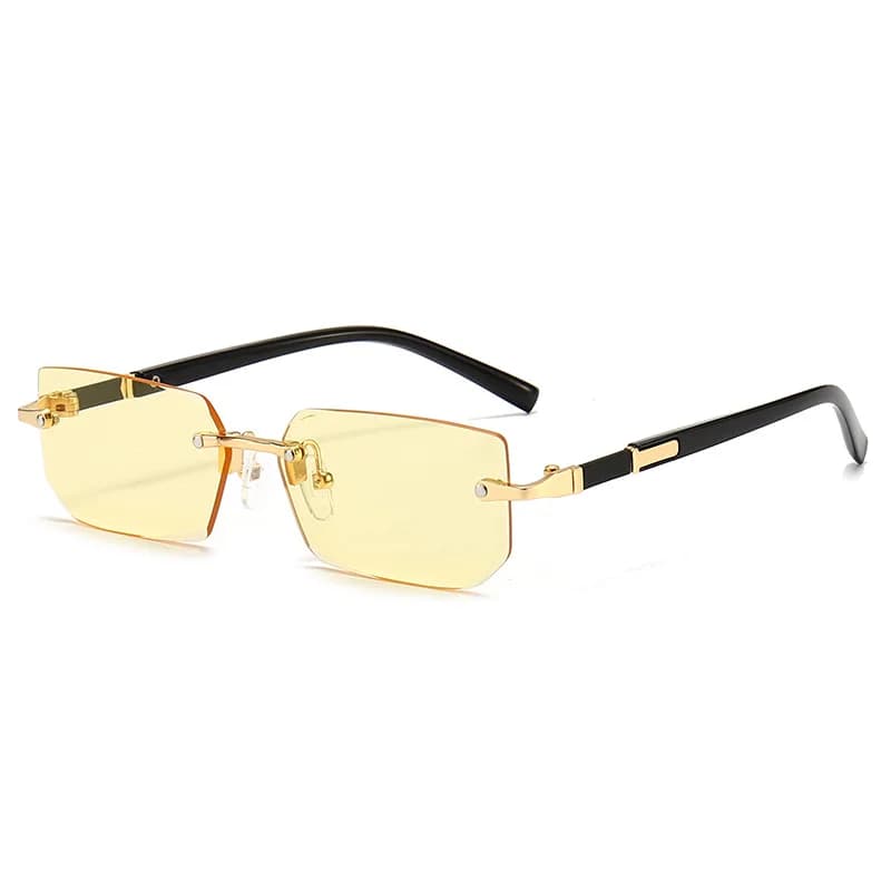 Lunettes de pêche sans monture rectangulaires tendance pour femmes et hommes été voyage oculos
