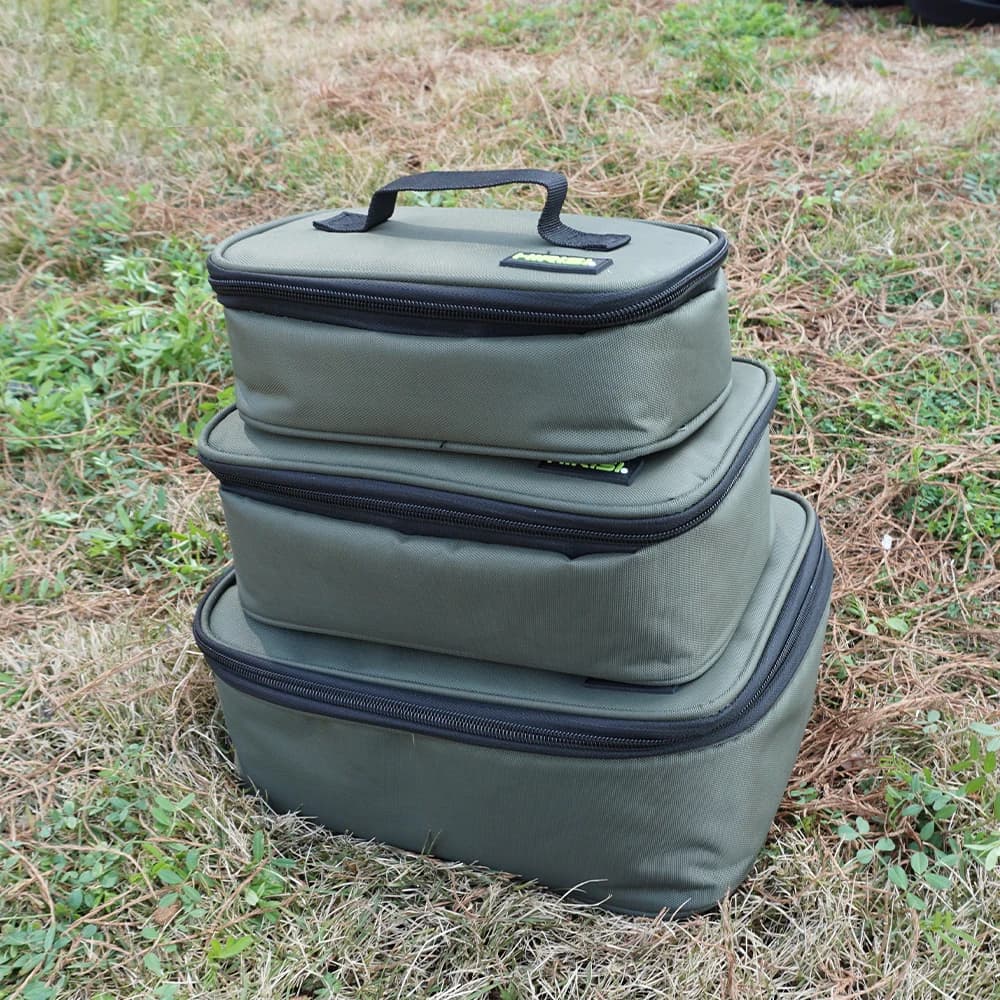 Sac de pêche carpe polyvalent Hirisi - Organisation accessoires, rangement leurres et moulinets en PVC Oxford