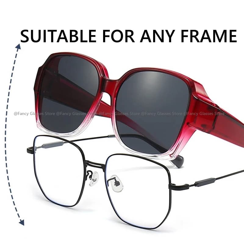 Lunettes de soleil vintage anti-UV unisex sur lunettes correctrices - Sport et voyage outdoor