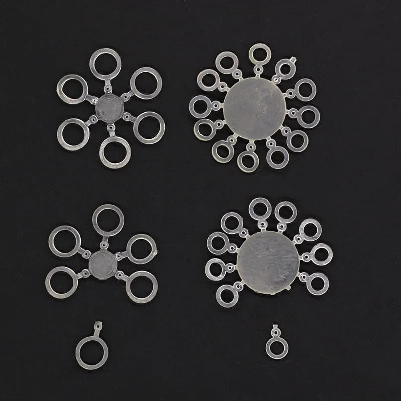 100 bandes amorces blanches pour pêche à la carpe, idéales pour pellets et appâts, lot de 100 pièces