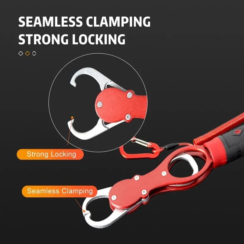 Pince à lèvres pour poisson avec pèse-poisson en alliage d'aluminium portable accessoire pêche
