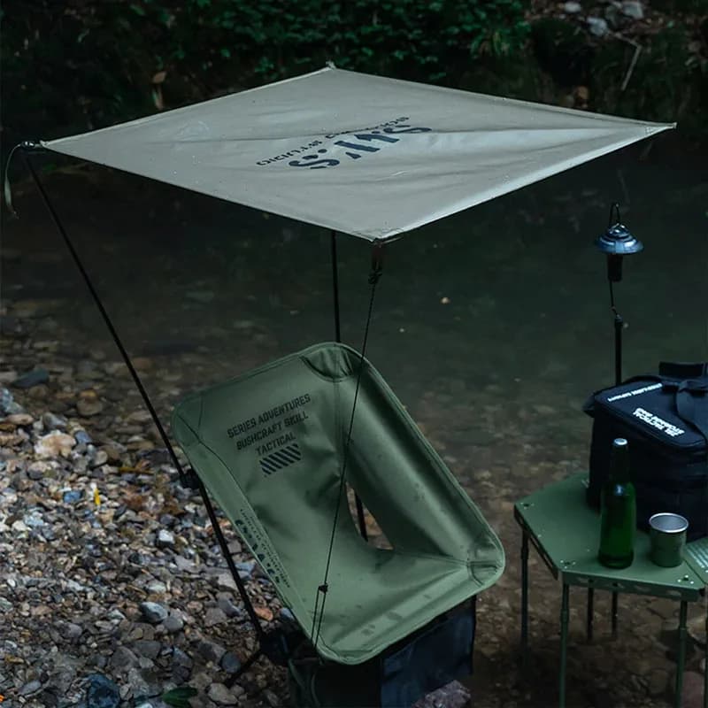 Chaise pliante WELLHIKE structure carrée - Siège pliant léger pêche plage camping oxford