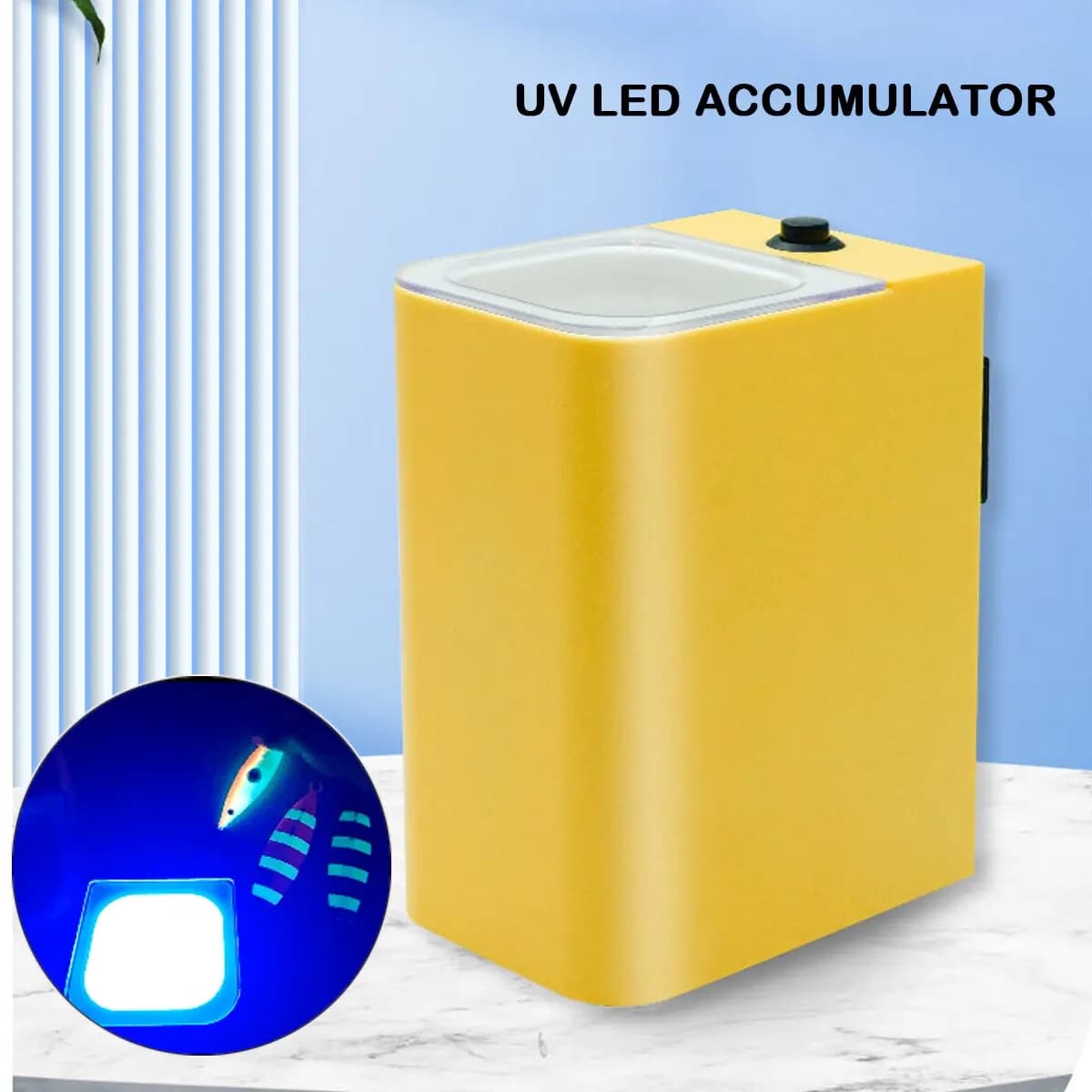 Leurre LED UV rechargeable pour pêche en mer - Appât lumineux pour calamars et poissons