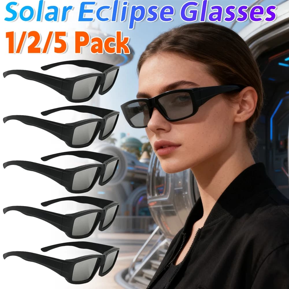 Lunettes éclipse solaire sécurité multi-packs pour pêche - Résistance UV observation prolongée
