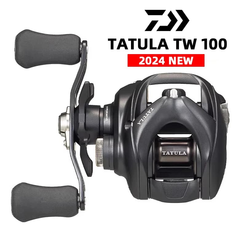 Moulinet baitcasting Daiwa Tatula TW100 2024 frein 5kg 7+1 roulements pour pêche aux leurres
