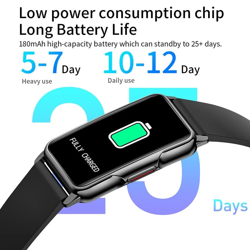 Bracelet connecté smartwatch homme femme monitoring rythme cardiaque étanche 20+ modes sport Android iOS cadeau inclus