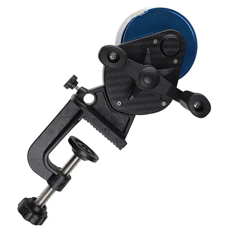 Bobineur de ligne de pêche portable universel avec enroulement bidirectionnel pour moulinet