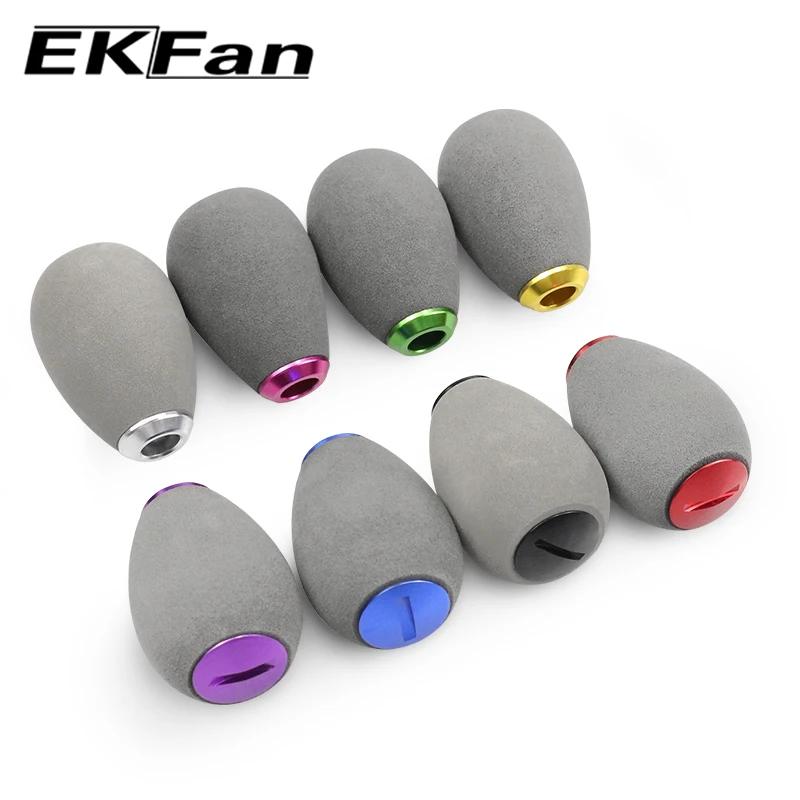 Poignée de moulinet pêche EVA grise EKFan pour roulements 7x4x2.5mm casting et spinning