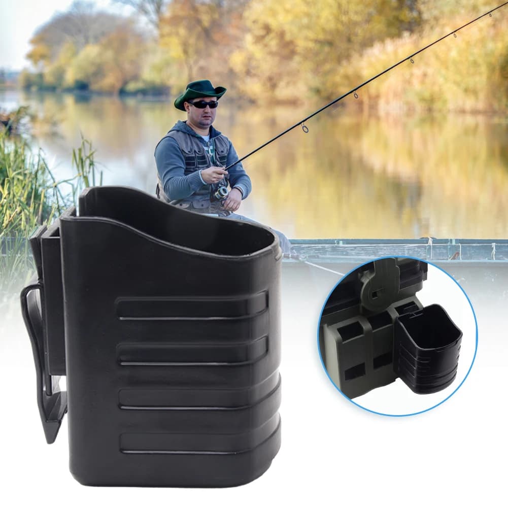 Porte-gobelet vertical pour boîte Meiho - Accessoire rangement boissons pêche