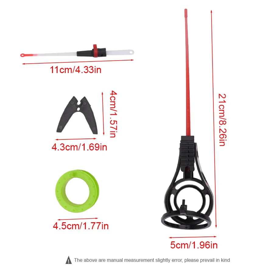 Canne pêche glace FTK mini portable plastique ABS détachable étanche - Remplacement pointe