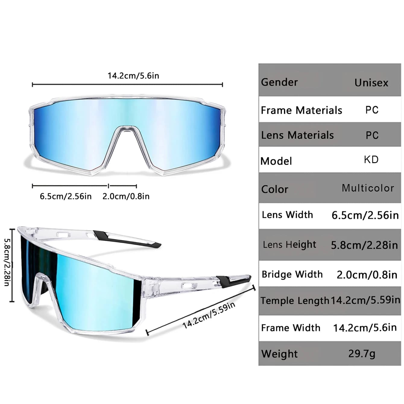 Lunettes de pêche casual anti-vent unisexe - Protection UV pour running, cyclisme et sports nautiques