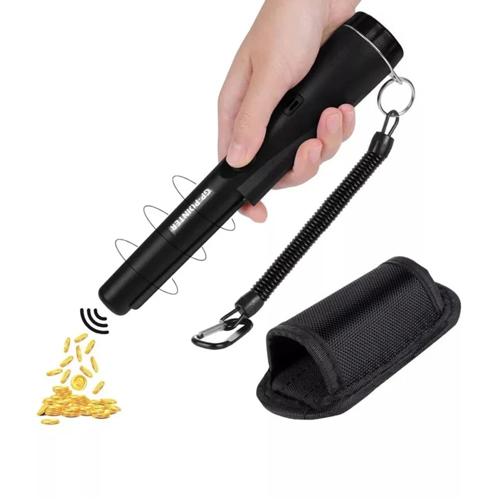 Détecteur de métaux portable Treasure Hunter pointeur étanche détection 360° chasse aux trésors