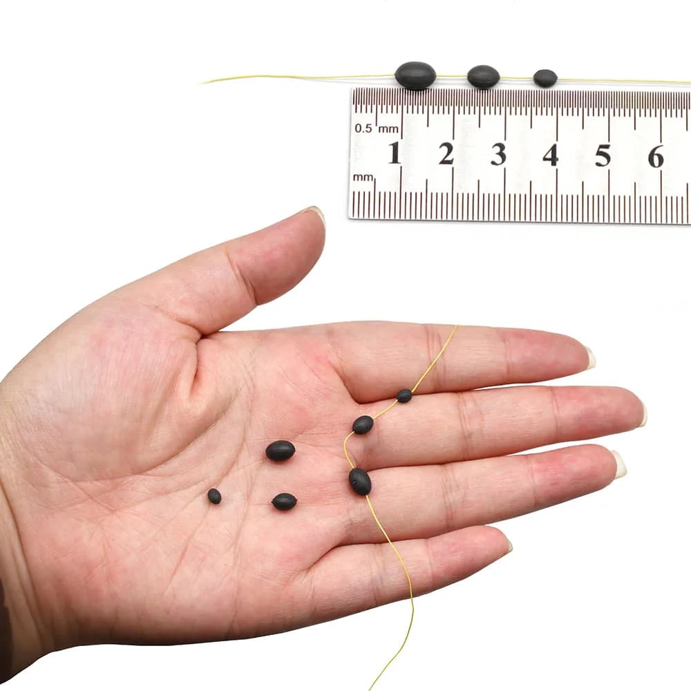 Perles tungstène 10 pièces pêche carpe leader - plombées espacement ligne terminal tackle sans plomb