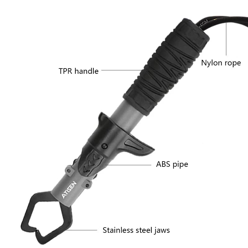 Pinces de Pêche Multifonctions ABS + Grips pour Petits Poissons - Outil Portable pour Leurres et Décrochage