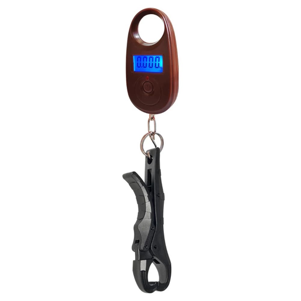 Pèse-poisson électronique 40kg portable avec pince à poisson - Balance suspendue 3 modes pour pêche