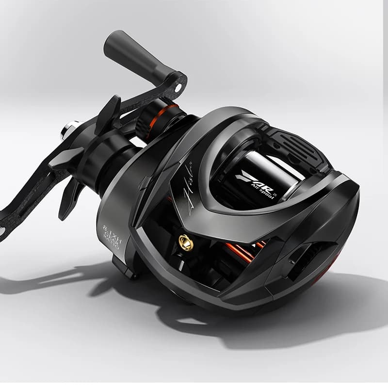 Moulinet baitcasting HISTAR Giu 99 Carbon NMB SIC frein magnétique 3D ratio 8.1:1 pour pêche BFS ultra-légère
