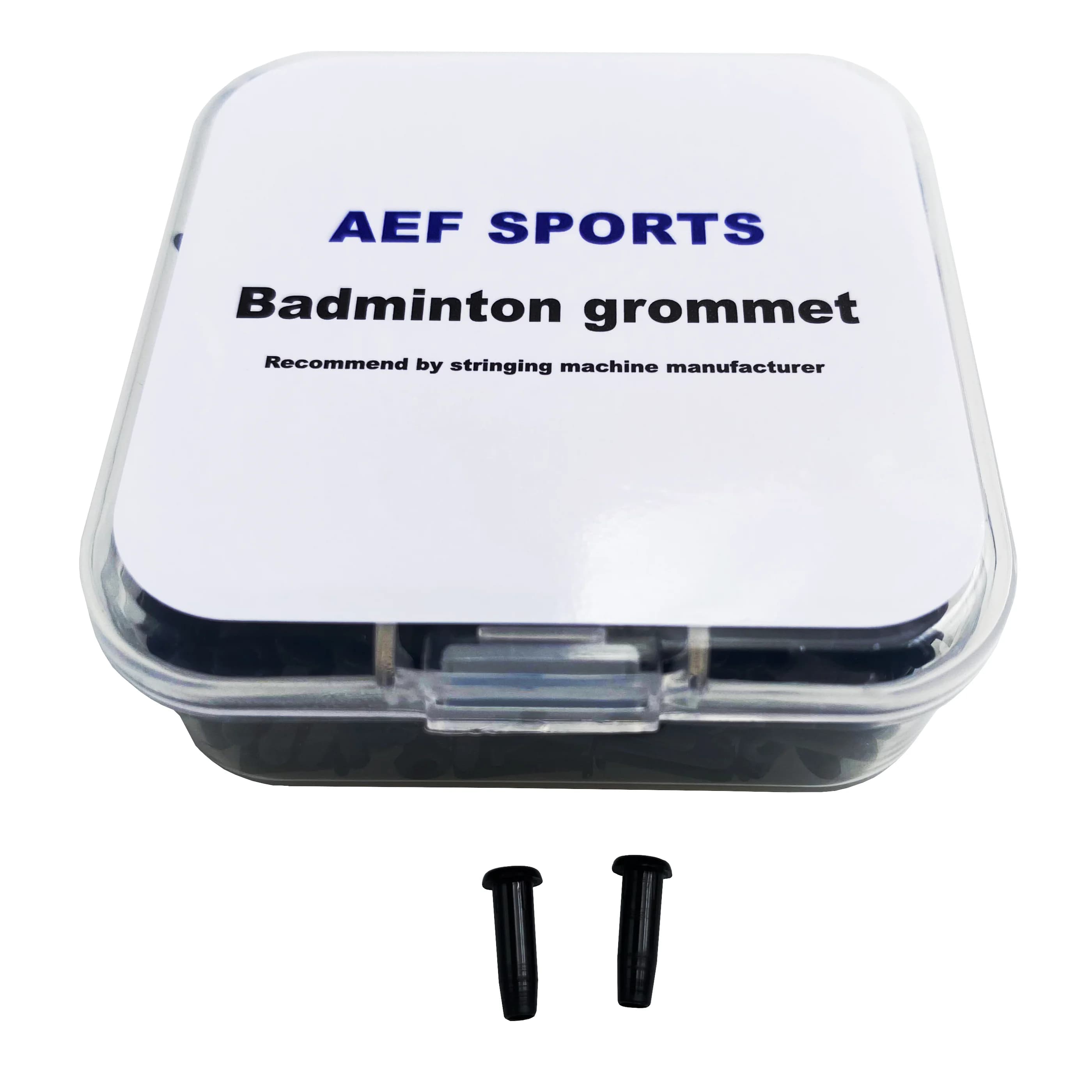 Grommets de raquette de badminton AEF trou simple et double - Pack noir pour pêcheurs