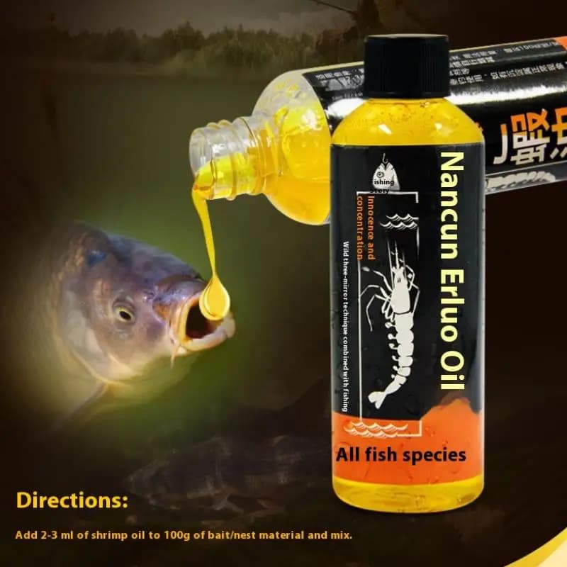 Attractant carpe krill antarctique huile crevette - concentré protéiné pour amorçage pêche