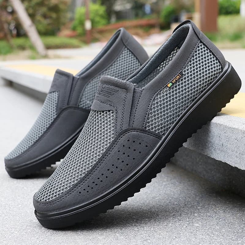 Chaussures de pêche homme respirantes slip-on légères pour activités extérieures et marche confortable