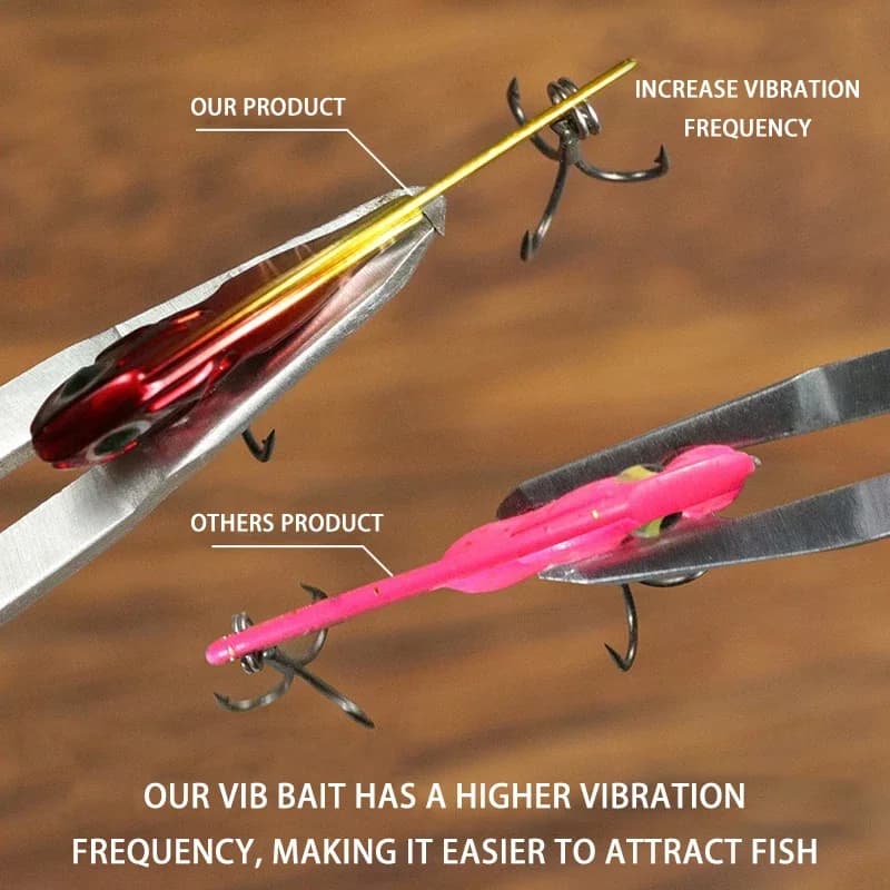 Leurre VIB 3g à 14g pour truite et perche - Cuiller vibrante métallique jerkbait swimbait