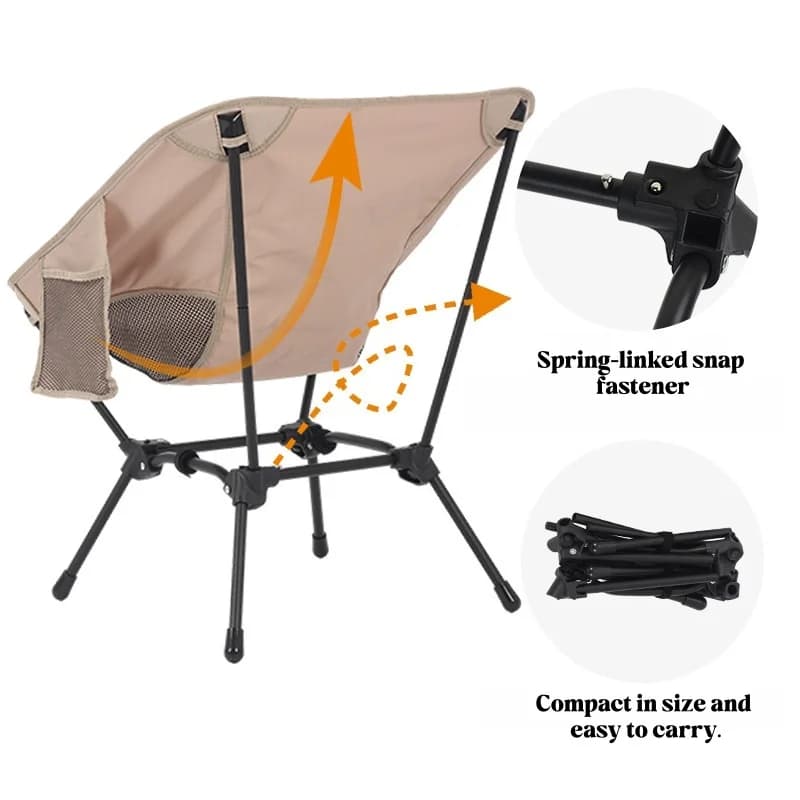 Chaise pliante double usage hauteur réglable - Siège portable léger pêche plage camping randonnée